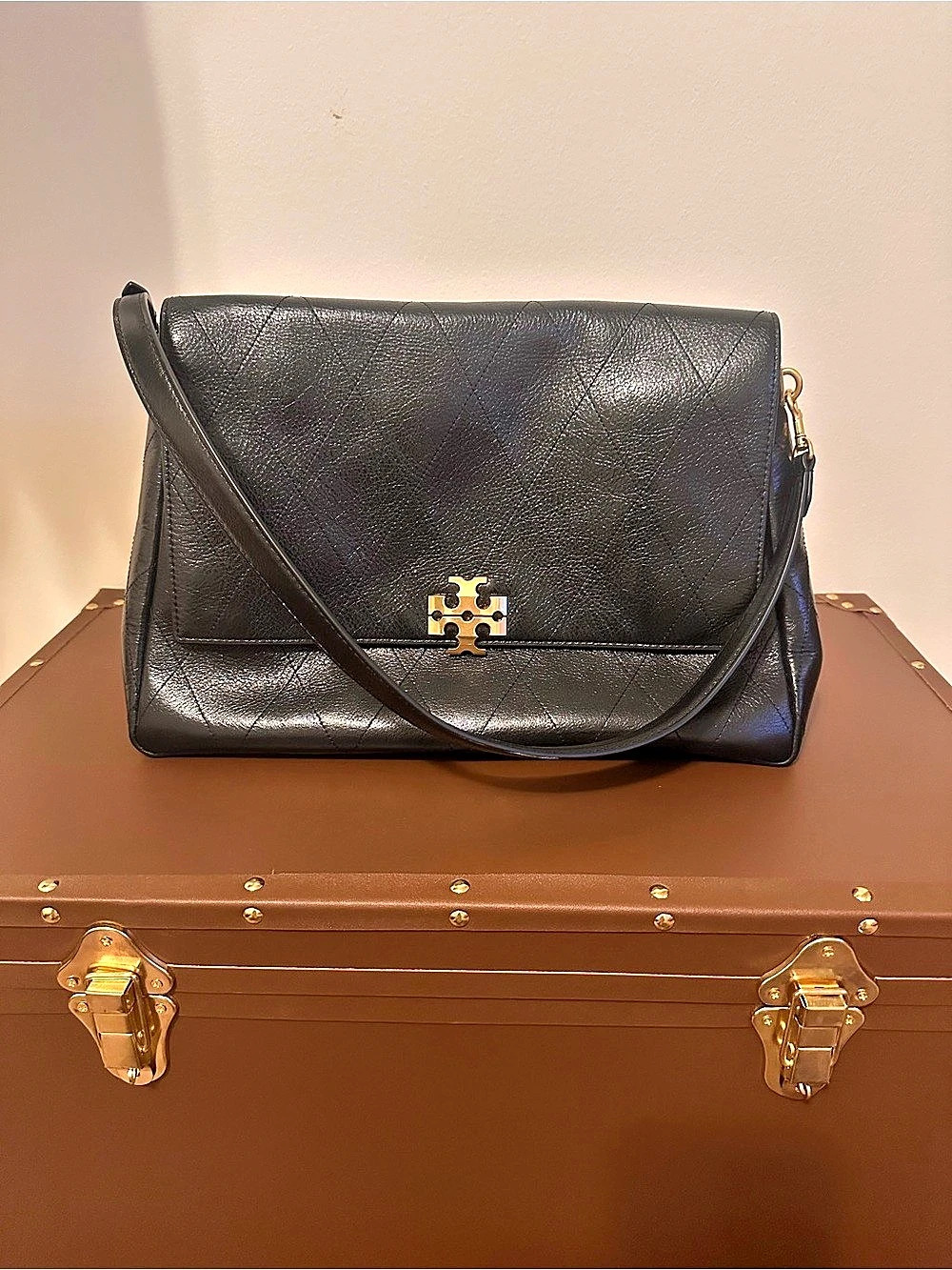 Tory Burch Charlie Quilt Shoulder Bag
